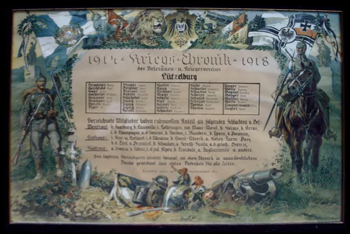 Kriegs-Chronik 1914 – 1918, angefertigt 1924